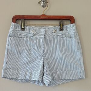 White House Black Market black Pinstripe Shorts